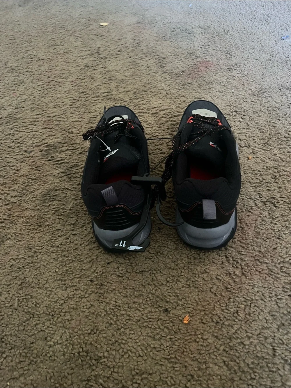 Avia Men's Black & Gray Athletic Shoes with Red Insoles